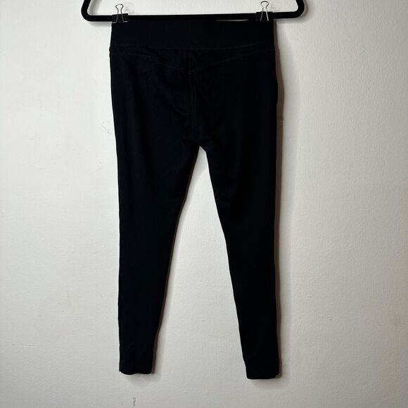 Loft Black Petite Seamed Ponte Cropped Thick Opaque Stretch Pull Up Leggings XSP - Picture 4 of 13